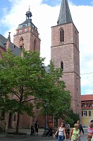  This is the Stiftskirche (monastery church) at the market square in Neustadt.  This side of the church is opposite the square.